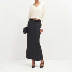 Reformation Black Maxi Skirt